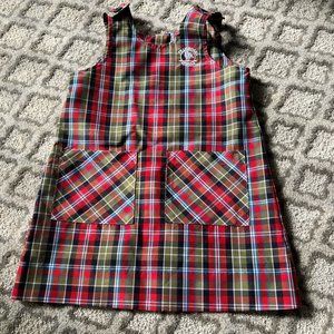 Primrose School Plaid A-Line Jumper size 5